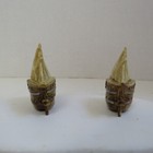 Pair Of Vintage Celluloid Pirate Sail Boat Sewing Tape Measure