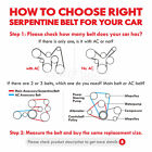 Epdm Serpentine Belt Fit Mercedes-benz Cadillac Ford Chrysler 2 8l-5 8l 6pk2395