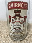 Vintage Empty Smirnoff Vodka One Quart Glass Bottle Anchor Hocking Shaker