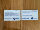 2 Oyster Cards For London Train Tube Bus Used  1 Negative And 1 Positive Balance