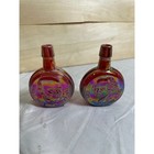 Lot Of 10 Vintage Presidential Miniature Carnival Glass Bottles Iridescent Mix