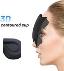 3d Travel Silk Black Eye Sleep Mask Soft Padded Shade Cover Rest Relax Blindfold