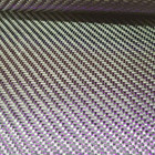 3k Carbon Fiber   Metallic Purple Reflection Mixed Cloth Twill Weave 100 50cm
