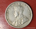 No Date Full Mirror Brockage Silver British India Rupee Error Circulated 1911-36