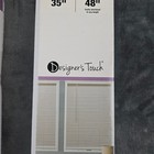 Set Of 2 Cordless Designer s Touch Window Vinyl Mini Blinds 1  Wide 35  X 48 
