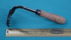 Vintage Garden Hand Cultivator rake 5-tines  casting   Steel Shank - Wood Handle