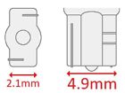 Cec Industries  74 Bulbs  14 V  1 4 W  W2 1x4 9d Base  T-1 75 Shape  box Of 10 