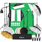 Digital Photography Lighting Kit 3 Backdrop Umbrella Softbox Equipment W stand