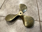 Vintage Bronze 3 Blade Boat Propeller Marine Nautical Ship Decor