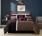 Chezmoi Collection 7-piece Patchwork Bedding Set Medallion Quilted Comforter Set