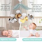 Safari Animals Crib Mobile Musical Jungle Baby Mobile 12 Lullabies Nursery