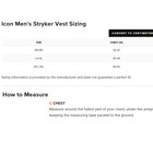 Icon Field Armor Stryker Motorcycle Vest - Pick Size   Color