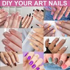Extra Short Coffin Fake Nails Soft Gel Nail Tips  600pcs Full Cover Xs Coffin