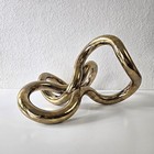 Vintage Richard Zawitz Tangle Xl Brass Kinetic Sculpture Modernist Art Mcm