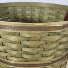 Longaberger Hostess Only Sage Green Large Bushel Basket Only Flaw 18rd 11 25h