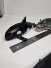 Lot Sea Marine Life Figurine Killer Right Sperm Whale Dolphin Great White Shark