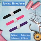 3 Pcs Magnetic Pin Cushion Wrist Sewing Pin Cushion Wristband For Sewing