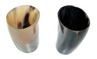 Real Ox Horn Shot Glasses Set Of 2 Ale Beer Viking Feast Party Barware Drinking
