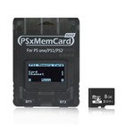 Bitfunx Psxmemcard Gen2 Memory Card Oled For Ps1 Ps One Ps2 Save 8gb Tf Cable