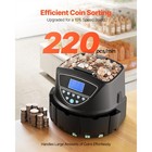 Usd Coin Sorter With Screen Display Holds Up To 1500 Coins 5 Coin Tubes