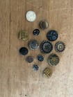 Button Grandmas Junk Drawer Lot Of 13 Vintage All Different Crafts Picture Fancy