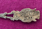 Rothenburg Germany Medieval Town 800 Silver Souvenir Spoon  sterling   925 