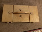 Vintage Wooden Sewing Box - Accordion Expandable Organizer          See Note