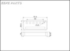 Gold Foil Guitar Pickup - Vintage Kawai Style  bridge   Ezpz Parts