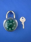 Master Lock Combination Green Padlock 1525 Lock   Master Control Key Copy