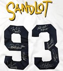 The Sandlot Cast Signed White Jersey - 8 Signatures - Renna  Leopardi Tristar