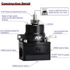 Pqy Adjustable Efi Fuel Pressure Regulator Bypass Gauge 6an 8an Fitting Injected