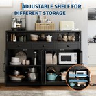 51   Large Sideboard Buffet Cabinet With Charging Station Kitchen  Dining Room