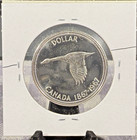 1867-1967 Confederation Canada Silver  1 Dollar Diving Goose Pl Km  70 Sp5009