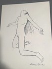 Grace Slick  jefferson Airplane     nude    Artwork - Early Sketch Drawing Reprint