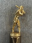 Vintage Antique Old Large 1950   s  Baseball Award Trophy Figural 15    Ball Bat