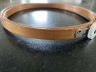 Antique Vintage 6  Queen Wood Embroidery Hoop Tension Wheel Dial Felt Lined Us