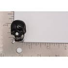 Black Skull Earrings Heavy Chunky Shiny Enamel Halloween Gothic Costume Binaz