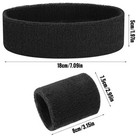 1-5 Pairs Unisex Sweat Bands-head   Wrist Set For Gym cycling athletic Activity