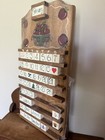 Vintage Wood Perpetual Calendar Apple Decor 90s 80s Granny Core Complete 