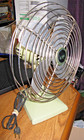 Mid-century Mod Avocado Green 11  Happy Home Oscillating Vintage Electric Fan