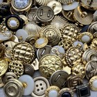 New  Ltd Edition Premium Gold Buttons Mixed Lot All Pairs Gold Mix Shank