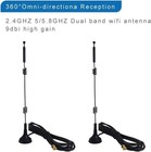 Dual Band Long Range Wifi Antenna  4-pack    9dbi 2 4ghz 5ghz 5 8ghz Rp-s