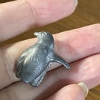Vintage Cast Pewter Metal Small Bird Penguin Figurine