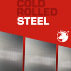 18 Gauge Mild Steel Sheet Metal 36x48    1 Pc  Sanded Edges