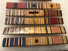 Wwii Usn Usmc Marine Corps 1 2    Ribbon Bars Good Conduct Pacific Service Medals