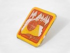 1 New 1980 s Vintage Enamel Brass - Def Leppard - Pyromania Hat Jacket Vest Pin