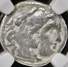 Alexander The Great Ngc Genuine Silver Greek Coin Ancient Macedon 336bc-323 Bc