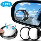 2pcs Blind Spot Mirrors Round Hd Glass Convex 360   For Car Side Rear View Mirror