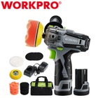 Workpro 12v Cordless Polisher 3  Mini Car Detailing Buffer   Sander Machine Kits