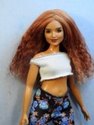 Barbie Doll Wig Size 4 Tibetan Lamb Mohair Ooak Custom  80 Coppery Auburn